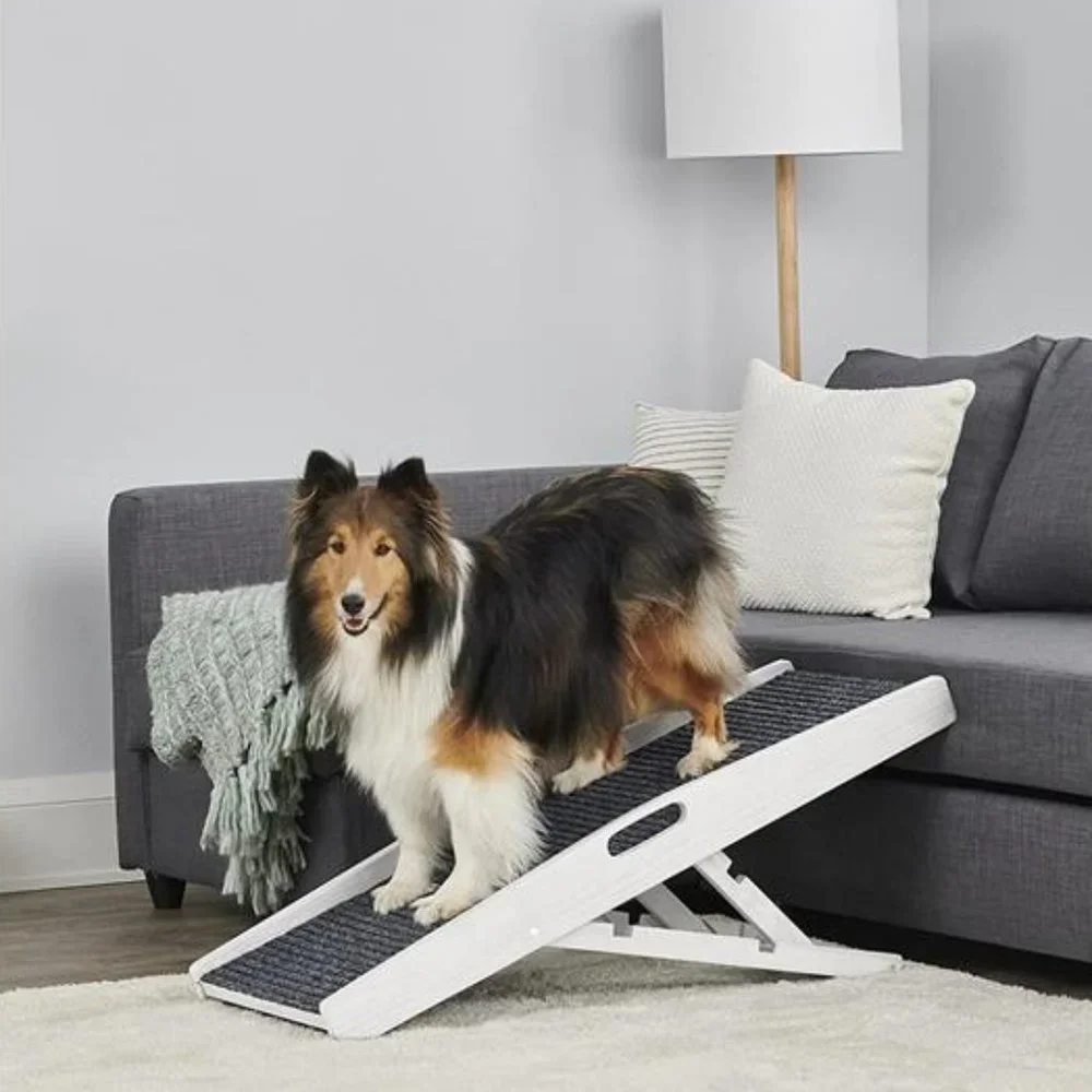 🐶Pet Ramp Collapsible Adjustable Height Includes Handles Non-Slip 🐶NWT